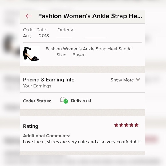 Fashion Women’s Ankle Strap Heel Sandal - Black - Picture 3 of 4